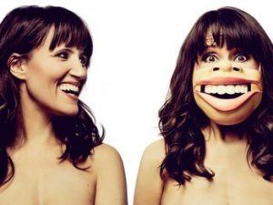 female ventriloquist with lamb chop